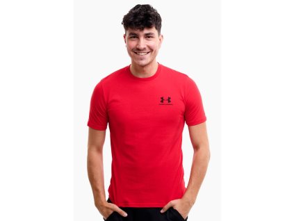 koszulka meska under armour sportstyle left chest ss czerwona 1326799 600 4