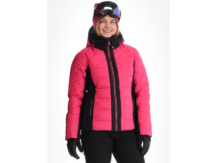 luhta skalluvaara aa jas gevoerd dames raspberry roze zwart LUHT38494376L 631 BI 02 1