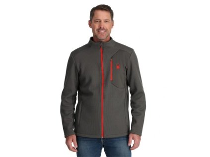 Panska lyziarska mikina Spyder Bandit Full Zip Seda S (1)