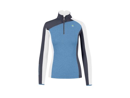 Mikina Karpos Federa Half - Zip  -Jasper/Black/Br.White