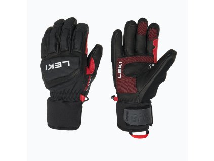 Rukavice Leki Griffin Pro 3D - Black/Red/White