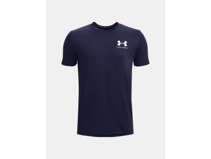 Tričko UA SPORTSTYLE LEFT CHEST SS-NVY - XL (Veľkosť XL)