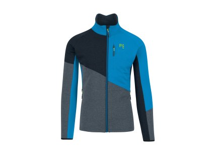 PÁNSKA MIKINA KARPOS  FEDERA FULL ZIP FLEECE modrá (Veľkosť L)