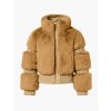 lyziarska bunda goldbergh furry ski jacket caramello