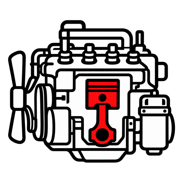 Technický rozkres motoru