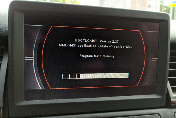 Audi MMI 2G Bootloader a jeho oprava