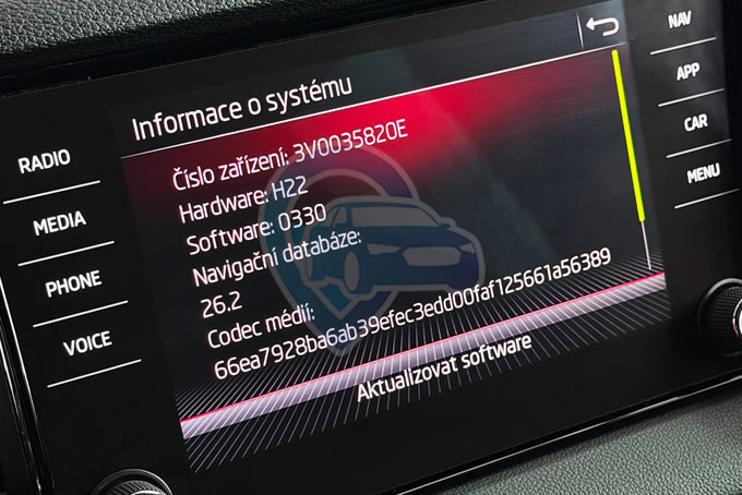 Škoad Karoq - Škoda Amundsen MIB3 aktualizace map a kódování