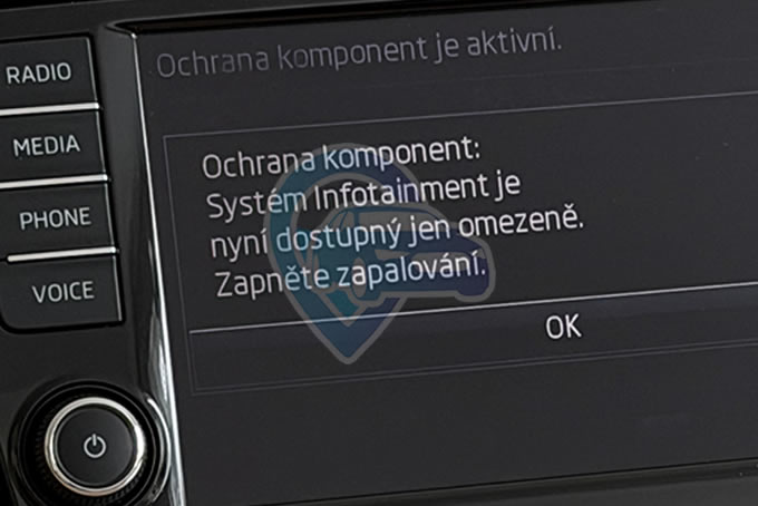 Škoda Octavia 3 - oprava Škoda Columbus MIB2