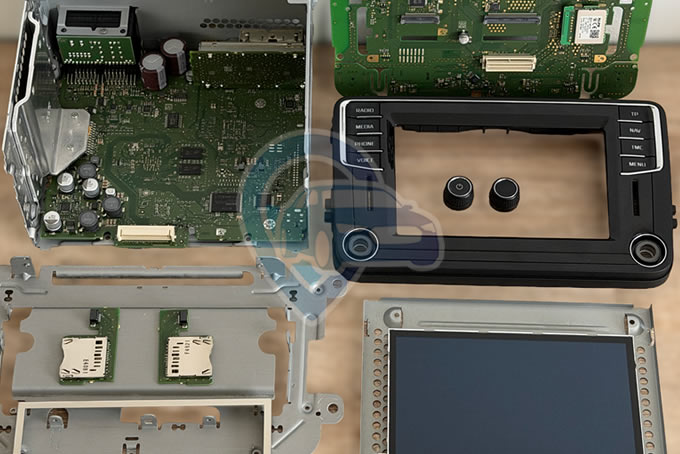 Škoda Amundsen MIB2 PQ - výměna digitizéru