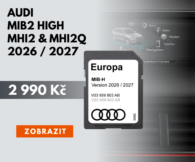 Audi MIB2 High mapy 2026