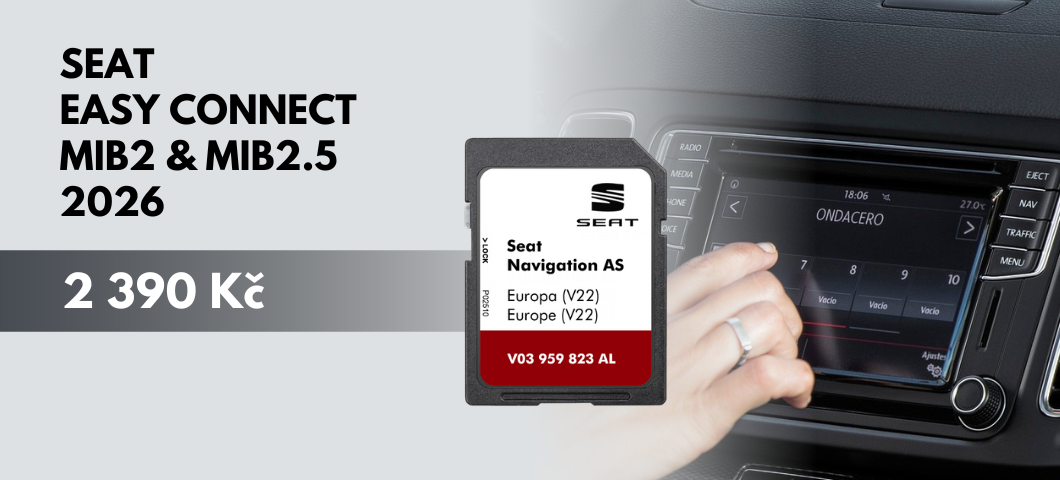 Seat Easy Connect MIB2 mapy 2025 / 2026