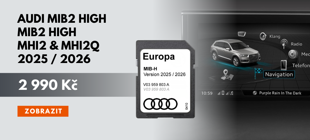 Audi MIB2 High mapy 2025