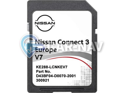 Nissan Connect 3 mapy 2022 celé Evropy v češtině