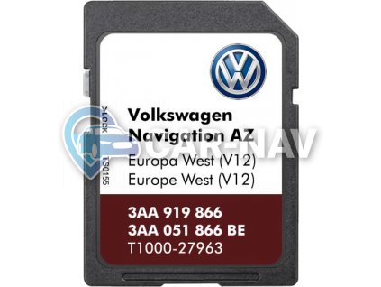 VW RNS 315 mapy 2020 západní Evropy v češtině