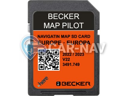 Mercedes Becker Map Pilot (rev1) mapy 2022 / 2023 celé Evropy