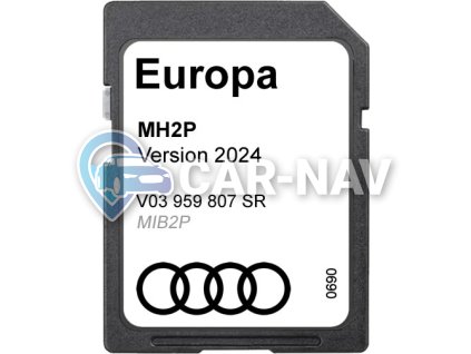 Audi MH2P (MIB2P) 2024 mapy celé Evropy v češtině - V03959807SR