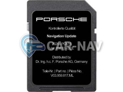 Porsche Connect PCM 5.0 mapy 2026 celé Evropy - V03959817ML