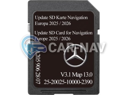 Mercedes Garmin Map Pilot NTG 5 Star5 (Audio 20) mapy 2025 / 2026 celé Evropy v češtině - A2059062807