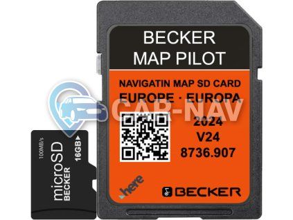 Mercedes Becker Map Pilot mapy 2024 celé Evropy - A172906470164