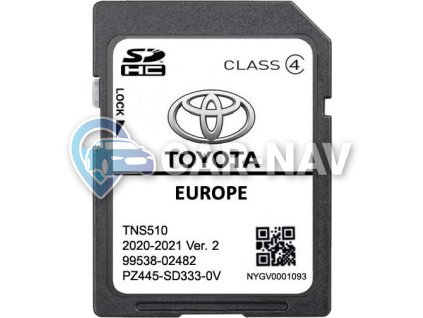 Toyota TNS 510 mapy 2021 celé Evropy