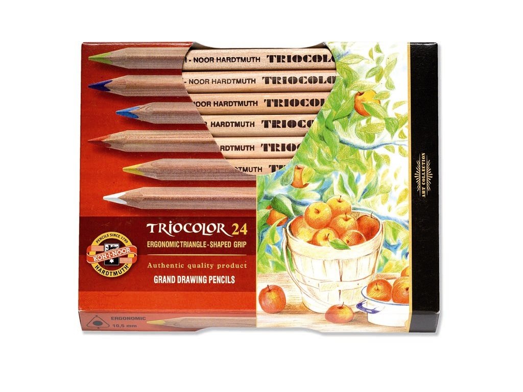 103767 koh i noor triocolor umelecke pastelove ceruzky 3154n 24 ks v sade