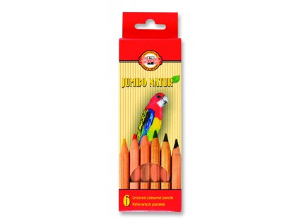 103830 koh i noor pastelova ceruzka so specialnou upravou povrchu jumbo natur 2171n 6 ks sada