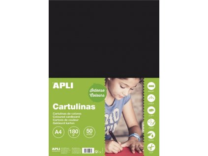 Apli, farebný papier, štvrtka A4, 170g / m, 50 listov