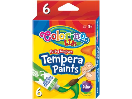 Colorino temperové farby, 6 farieb, 12 ml.