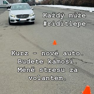 Koukněte na naše kurzy v eshopu. Pro více jistoty za volantem. Tenhle Mercedes je skvělé auto. Velké pro začátečníka, ale...