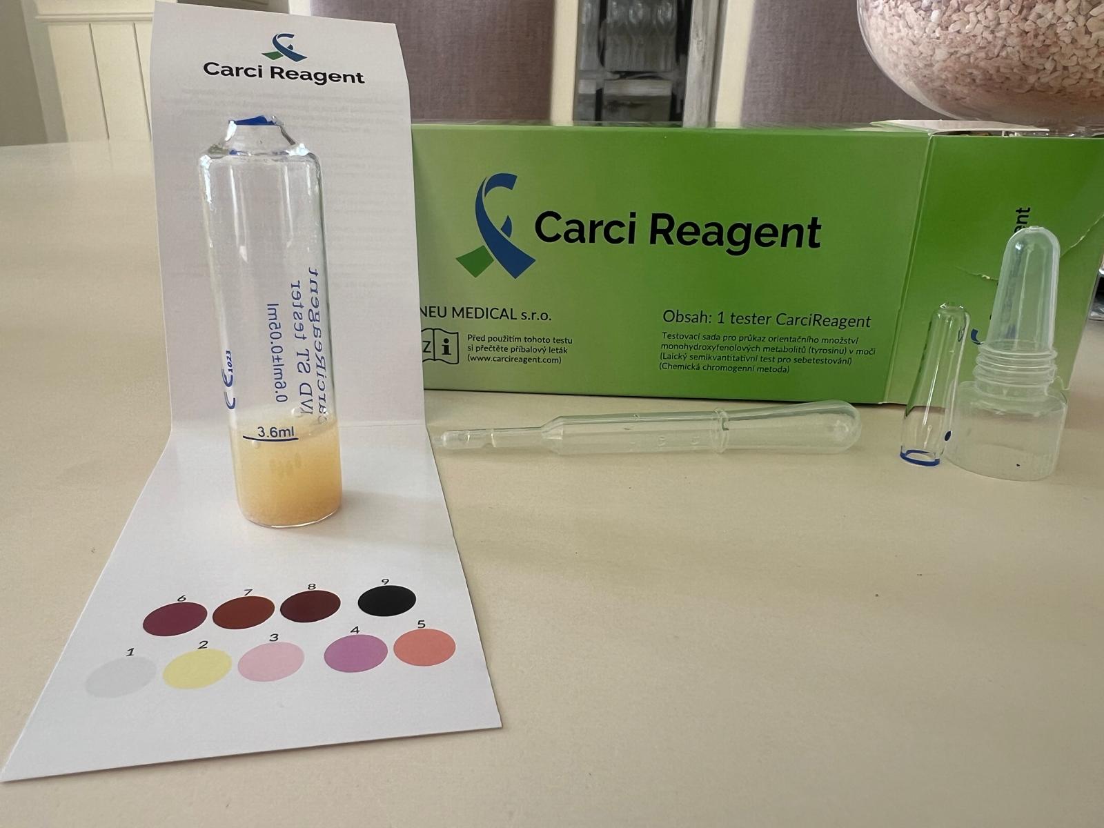 Galerie reálných výsledků testu Carci Reagent®
