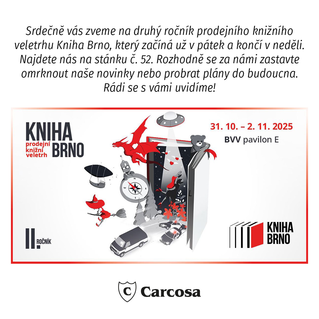 Knižní festival Kniha Brno 31. 10. - 2. 11. 2025