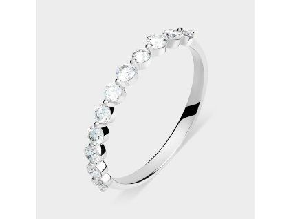 Zlatý prsten s přírodními diamanty