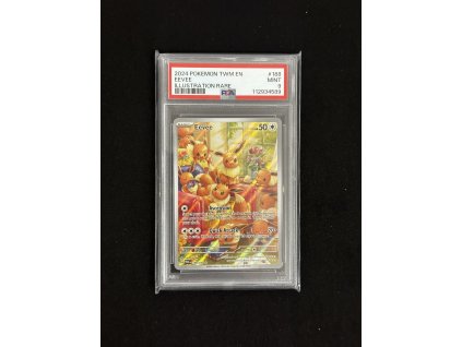 2024 POKEMON TWM EN-TWILIGHT MASQUERADE #188 EEVEE ILLUSTRATION RARE PSA 9