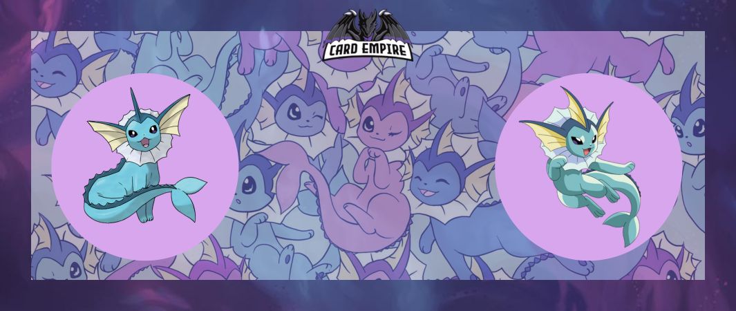 Vaporeon v TCG: Najobľúbenejšia vodná evolúcia Eevee