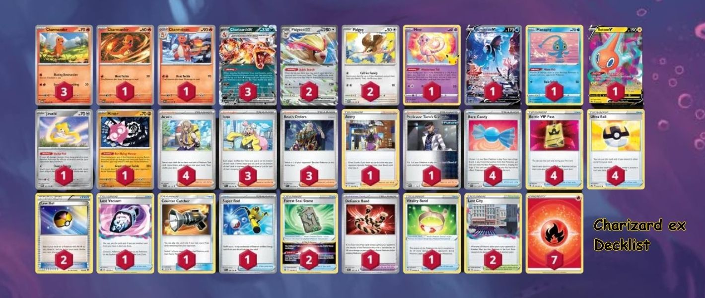 Charizard ex deck building