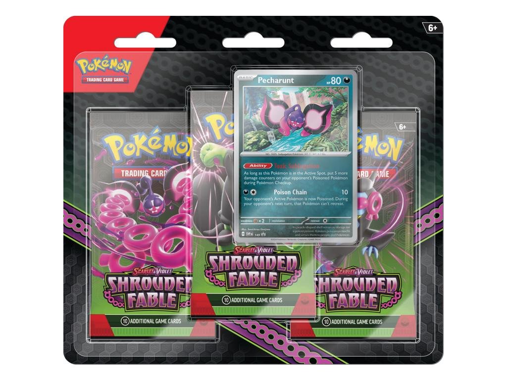 Pokemon Trading Card Game Scarlet and Violet Shrouded Fable 3 Pack Blister