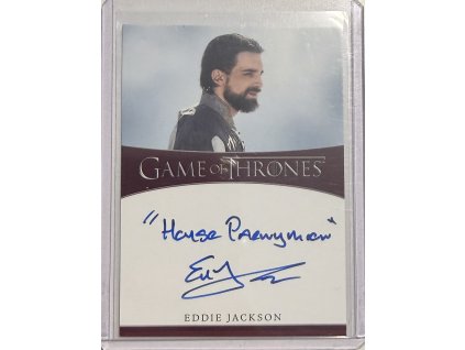 Game og Thrones - Autograph - Eddie Jackson