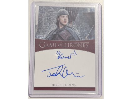 Game og Thrones - Autograph - Joseph Quinn