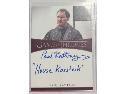 Game of Thrones - Autograph - Paul Rattray