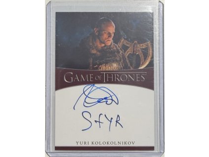 Game of Thrones - Autograph - Yuri Kolokolnikov