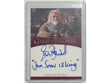 Game of Thrones - Autograph - Sean Blowers