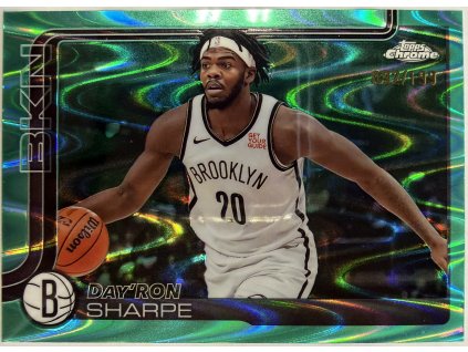 Topps Chrome - Day'Ron Sharpe - Limit 092/199 - Raywave