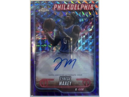 Topps Chrome - Tyrese Maxey - Geometric