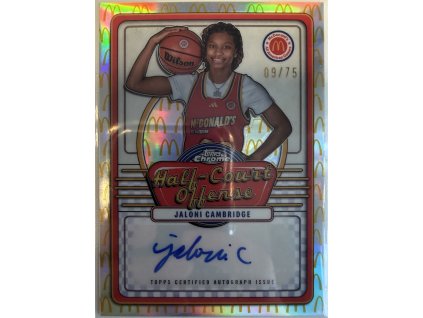 Topps Chrome - Jaloni Cambridge - Limit 09/75