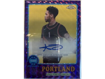 Topps Chrome - Anfernee Simons - Geometric