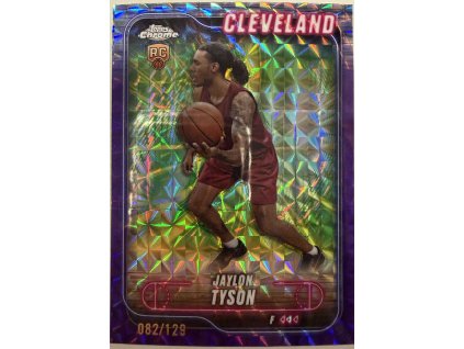 Topps Chrome - Jaylon Tyson - Limit 082/129 - Rookie - Geometric