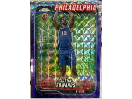 Topps Chrome - Justin Edwards - Limit 088/129 - Rookie - Geometric
