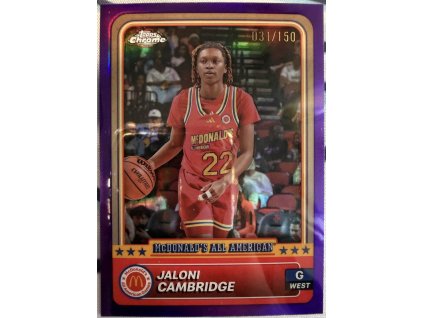 Topps Chrome - Jalopy Cambridge - Limit 031/150