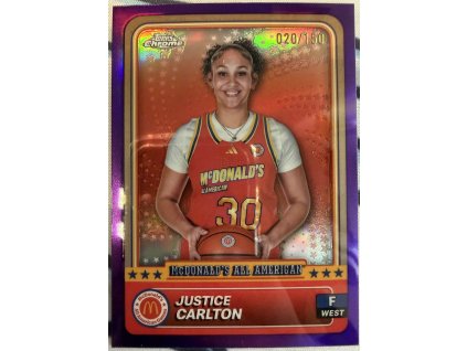 Topps Chrome - Justice Carlton - Limit 020/150
