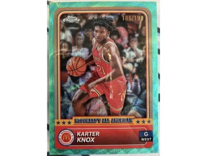 Toops Chrome - Karter Knox - Limit 186/199